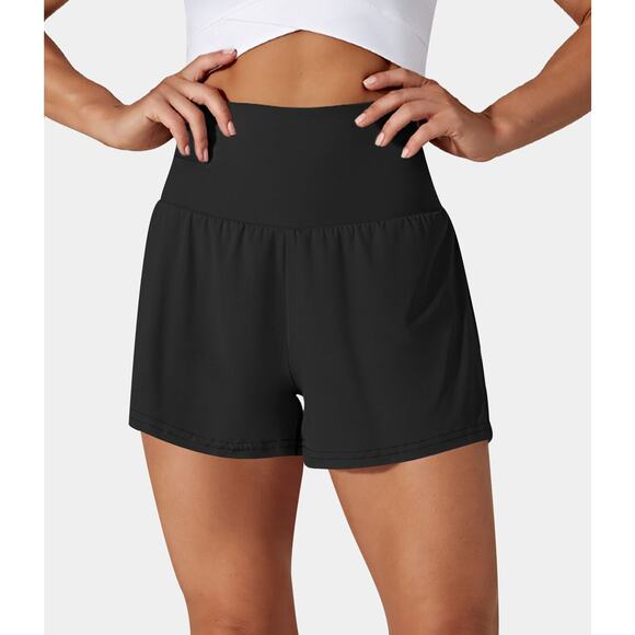 Halara Black 2 in 1 Shorts Hidden Pocket size XS! NWT - Picture 1 of 5